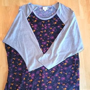 Randy | Lularoe Floral 3/4 sleeve| Plus 3x